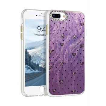 Newface Apple iPhone 7 Plus Kılıf Blade Aynalı Desenli Kapak - Desen 2