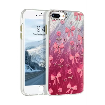 Newface Apple iPhone 7 Plus Kılıf Blade Aynalı Desenli Kapak - Desen 3