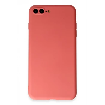 Newface Apple iPhone 7 Plus Kılıf First Silikon - Kiremit