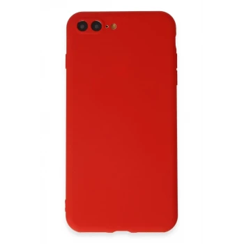 Newface Apple iPhone 7 Plus Kılıf First Silikon - Kırmızı