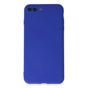 Newface Apple iPhone 7 Plus Kılıf First Silikon - Koyu Mavi