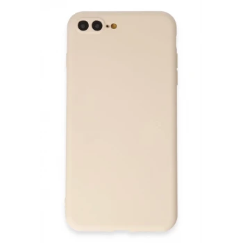 Newface Apple iPhone 7 Plus Kılıf First Silikon - Krem