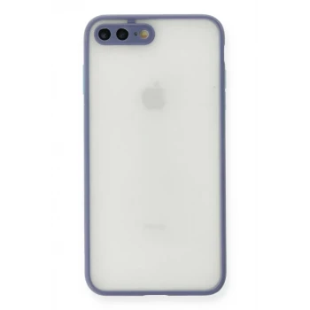 Newface Apple iPhone 7 Plus Kılıf Montreal Silikon Kapak - Gri