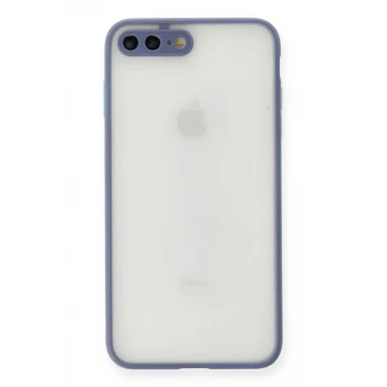 Newface Apple iPhone 7 Plus Kılıf Montreal Silikon Kapak - Gri