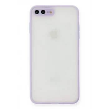 Newface Apple iPhone 7 Plus Kılıf Montreal Silikon Kapak - Mor