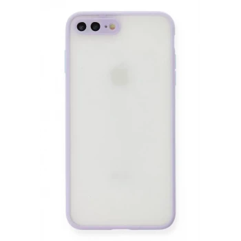 Newface Apple iPhone 7 Plus Kılıf Montreal Silikon Kapak - Mor