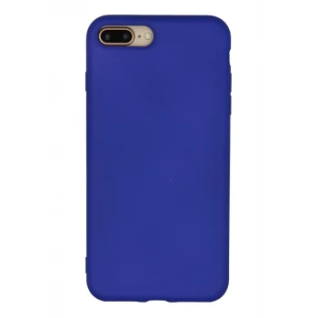 Newface Apple iPhone 7 Plus Kılıf Nano içi Kadife Silikon - Lacivert