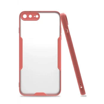 Newface Apple iPhone 7 Plus Kılıf Platin Silikon - Pembe