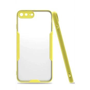 Newface Apple iPhone 7 Plus Kılıf Platin Silikon - Sarı