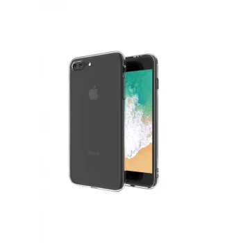 Newface Apple iPhone 8 Plus Kılıf Deluxe 2mm Şeffaf Silikon