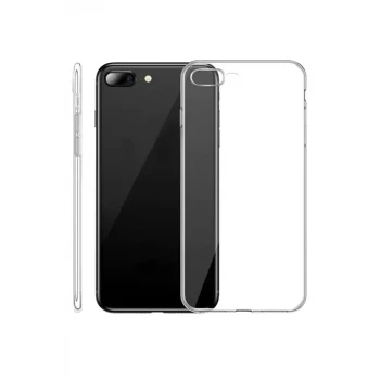 Newface Apple iPhone 8 Plus Kılıf Lüx Şeffaf Silikon