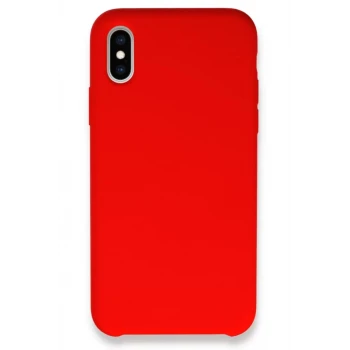 Newface Apple iPhone X Kılıf Lansman Legant Silikon - Kırmızı