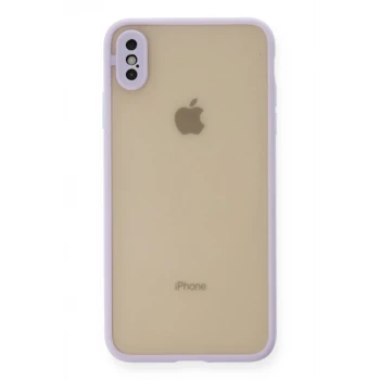 Newface Apple iPhone X Kılıf Montreal Silikon Kapak - Mor