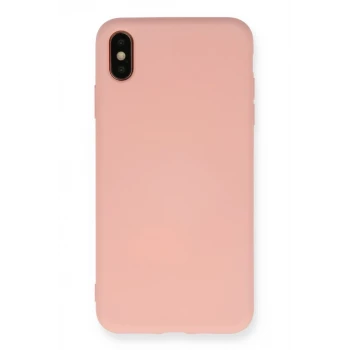 Newface Apple iPhone X Kılıf Nano içi Kadife Silikon - Pudra