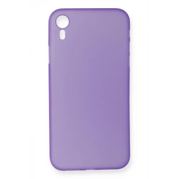 Newface Apple iPhone XR Kılıf PP Ultra İnce Kapak - Mor