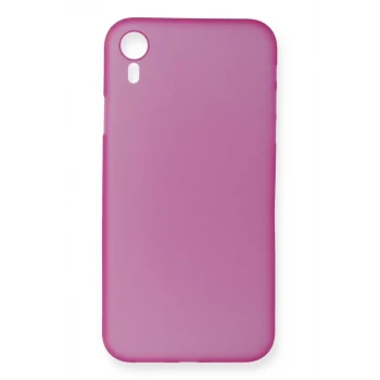 Newface Apple iPhone XR Kılıf PP Ultra İnce Kapak - Pembe