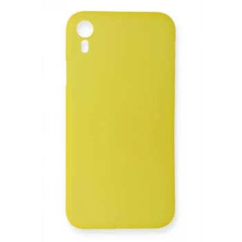 Newface Apple iPhone XR Kılıf PP Ultra İnce Kapak - Sarı