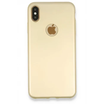 Newface Apple iPhone XS Max Kılıf First Silikon - Gold