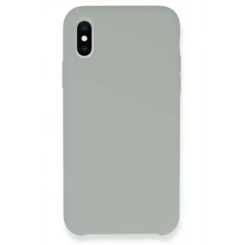 Newface Apple iPhone XS Max Kılıf Lansman Legant Silikon - Açık Gri