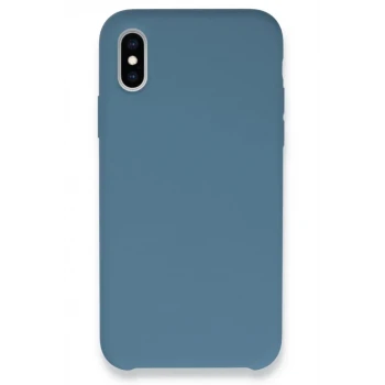 Newface Apple iPhone XS Max Kılıf Lansman Legant Silikon - Açık Mavi