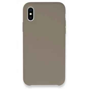Newface Apple iPhone XS Max Kılıf Lansman Legant Silikon - Bej