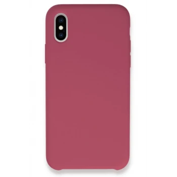 Newface Apple iPhone XS Max Kılıf Lansman Legant Silikon - Fuşya