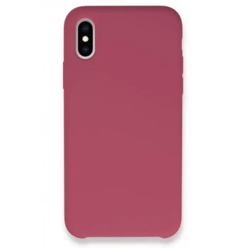 Newface Apple iPhone XS Max Kılıf Lansman Legant Silikon - Fuşya