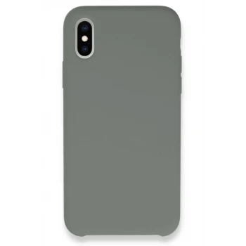 Newface Apple iPhone XS Max Kılıf Lansman Legant Silikon - Gri