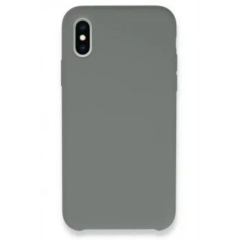 Newface Apple iPhone XS Max Kılıf Lansman Legant Silikon - Gri