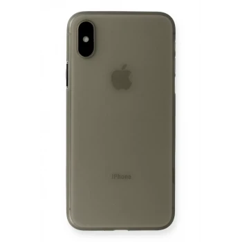 Newface Apple iPhone XS Max Kılıf PP Ultra İnce Kapak - Gri