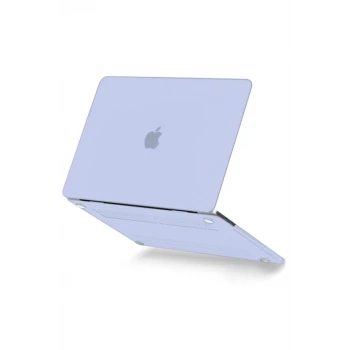 Newface Apple Macbook Pro 13 2021 Macbook Buzlu Kapak - Lila