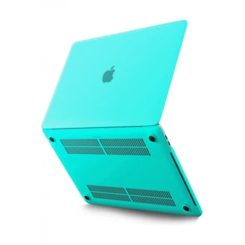 Newface Apple Macbook Pro 13 2021 Macbook Buzlu Kapak - Yeşil