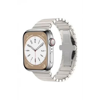 Newface Apple Watch 38mm KR413 Fine Steel Kordon - Yıldız Işığı