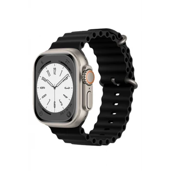 Newface Apple Watch 38mm Ocean Kordon - Siyah