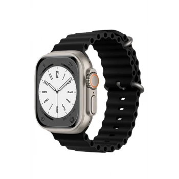 Newface Apple Watch 38mm Ocean Kordon - Siyah