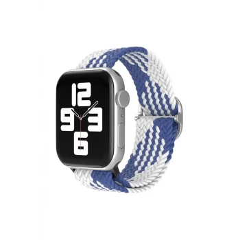 Newface Apple Watch 38mm Star Kordon - Mavi-Beyaz