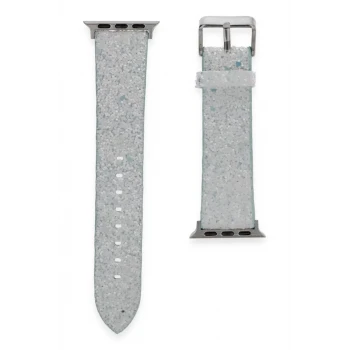 Newface Apple Watch 38mm Starry Taşlı Kordon - Mavi