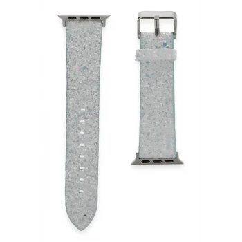 Newface Apple Watch 38mm Starry Taşlı Kordon - Mavi