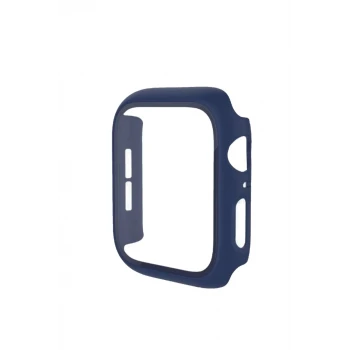 Newface Apple Watch 40mm Camlı Kasa Ekran Koruyucu - Mavi