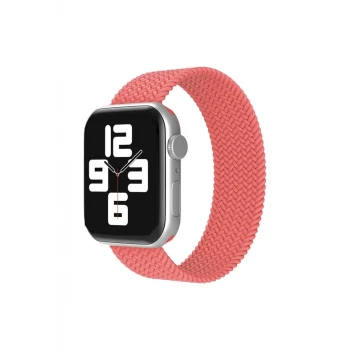 Newface Apple Watch 42mm Ayarlı Solo Silikon Kordon - Pembe
