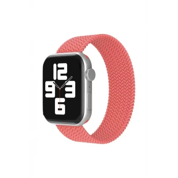 Newface Apple Watch 42mm Ayarlı Solo Silikon Kordon - Pembe