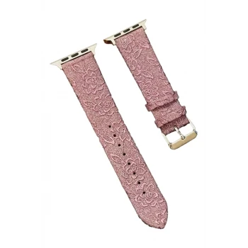Newface Apple Watch 42mm Creeper Desenli Kordon - Rose Gold