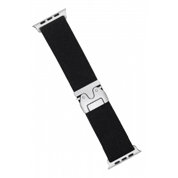 Newface Apple Watch 42mm Forest Kumaş Kordon - Siyah