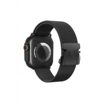 Newface Apple Watch 42mm Milano Metal Kordon - Siyah