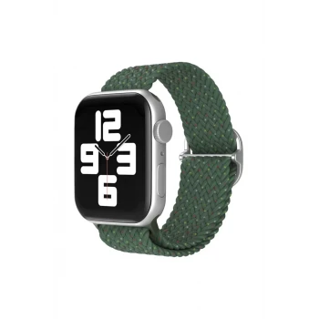 Newface Apple Watch 42mm Star Kordon - Benekli Koyu Yeşil