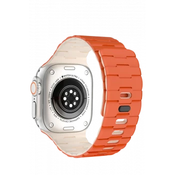 Newface Apple Watch Ultra 49mm Wowen Kordon - Turuncu