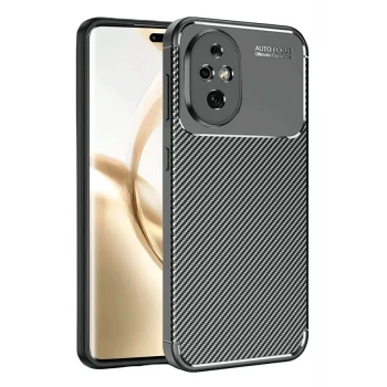 Newface Honor 200 Kılıf Auto Focus Karbon Kapak - Siyah