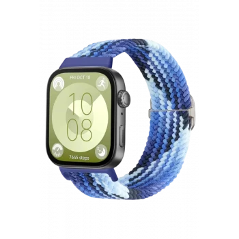 Newface Huawei Fit 4 Star Kordon - Lacivert-Mavi
