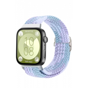 Newface Huawei Fit 4 Star Kordon - Lila-Beyaz