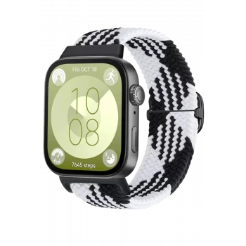 Newface Huawei Fit 4 Star Kordon - Siyah-Beyaz